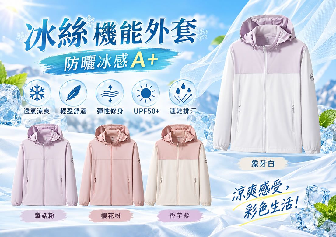 女款 冰絲機能外套 1866_